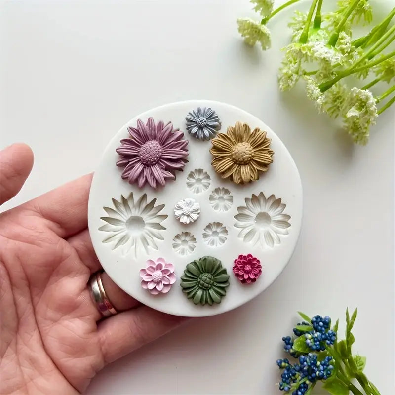 Moule Silicone Fleur pour Résine – Moule DIY Bijoux et Créations Fantaisie
