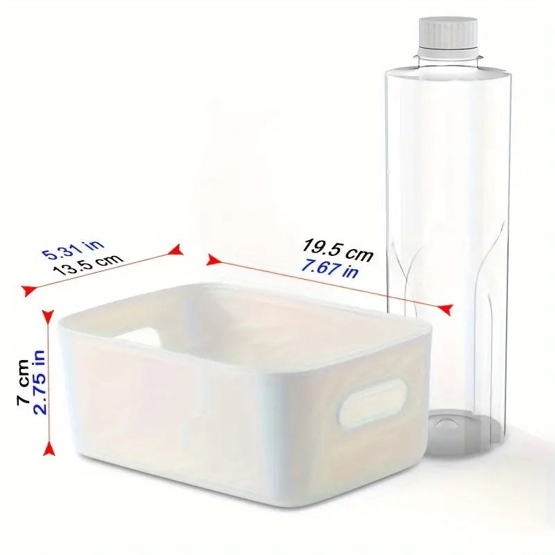 Lot de 10 Bacs de Rangement en Plastique avec Poignées – Organisation Pratique pour Magasins et Espaces de Stockage