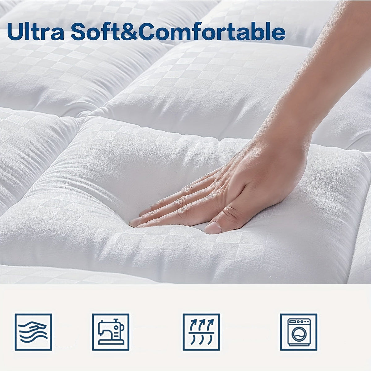 Surmatelas Épais Respirant Confort Dorsal