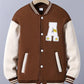 Veste teddy garçon noire et grise – Blouson varsity collège tendance