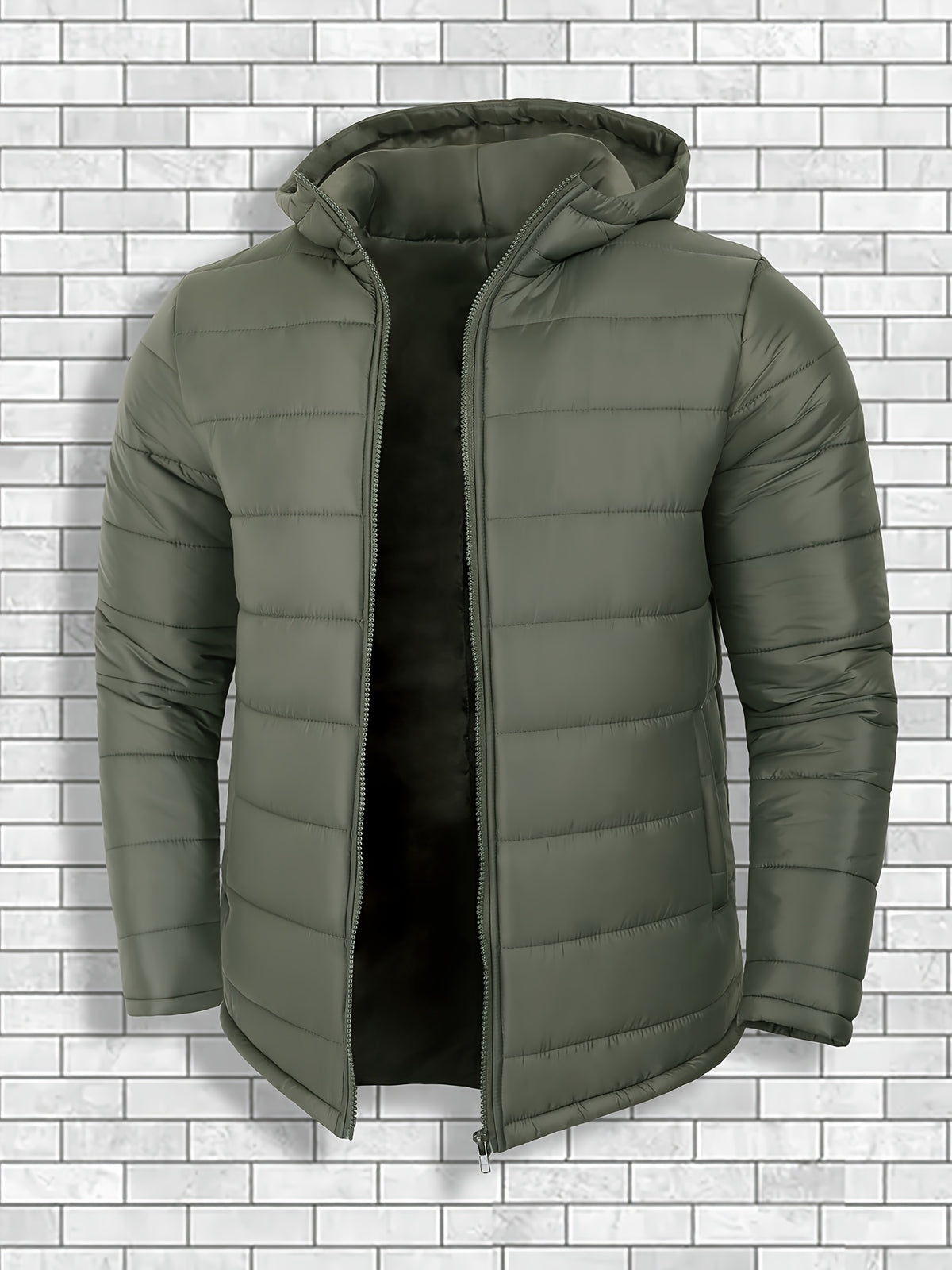 Fat Brother Plus Size Homme Extérieur Coupe-Vent Épaissi Chaud