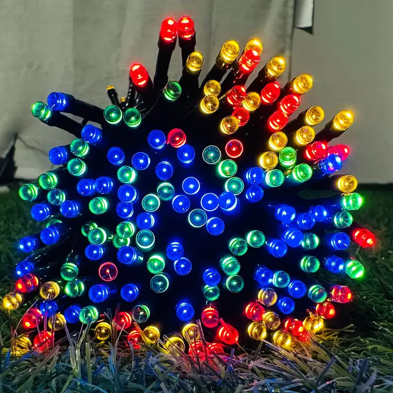 Guirlande Solaire LED Extérieure – 200 LED Étanches pour Jardin, Terrasse ou Balcon – Lumière Chaude à Énergie Solaire