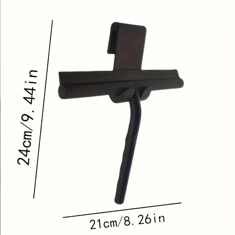 Raclette de Douche Murale en Acier Inox – Nettoyage Efficace du Verre et des Parois de Salle de Bain