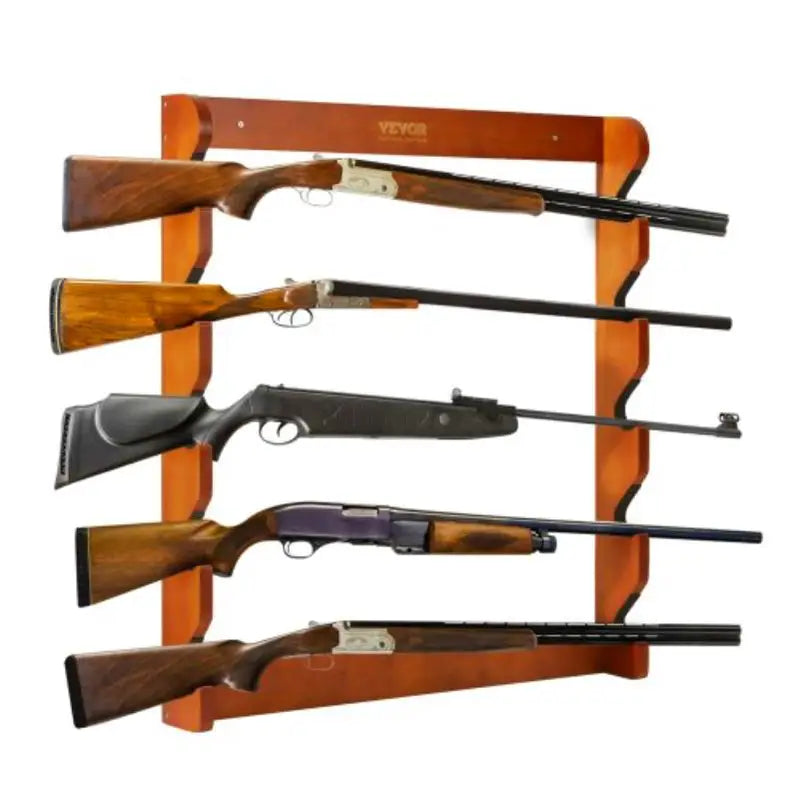 Support mural en bois pour fusils – Râtelier de rangement sécurisé et élégant pour collectionneurs