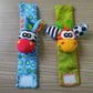 Hochet bébé en forme de chaussettes et bracelets animaux – Jouets d’éveil sensoriels et sonores pour activités ludiques
