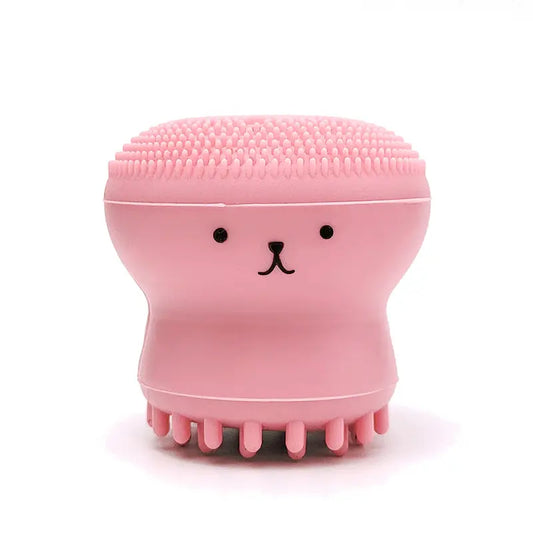 Brosse Nettoyante Visage en Silicone – Design Mignon Ourson, Exfoliante & Douce pour Tous Types de Peau