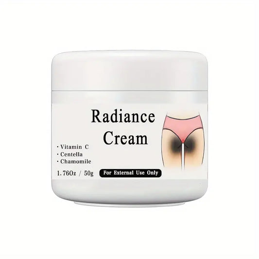 Crème Éclaircissante Intime Radiance – Soin Zones Sombres à la Vitamine C, Centella & Camomille – 50g