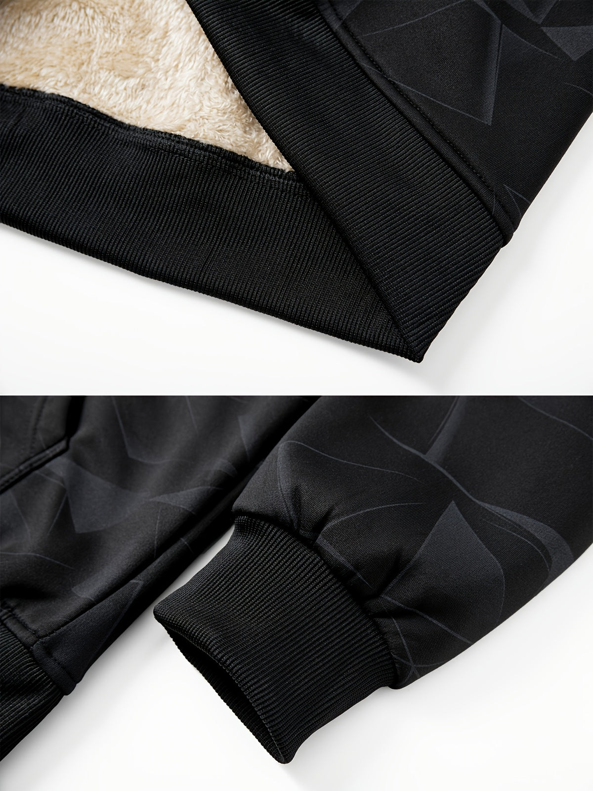Manteau Épaissi en Polaire à Capuche pour Homme