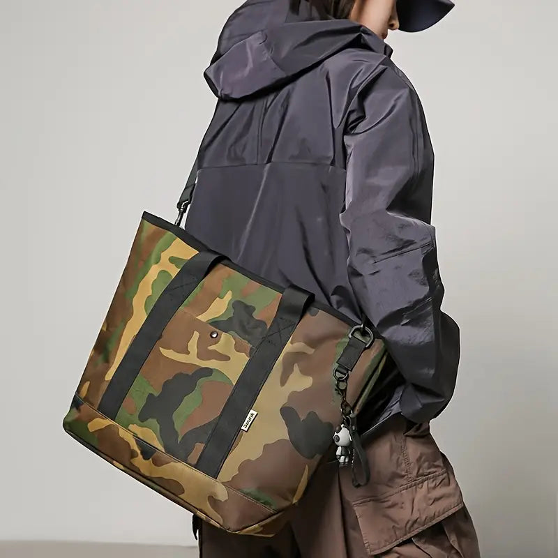 Sac bandoulière homme camouflage – Grand cabas tendance pour un look urbain