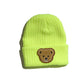 Bonnet Tricot Enfant avec Motif Ourson – Chapeaux et Casquettes Bébé Fille & Garçon | Hiver Chaud & Confortable