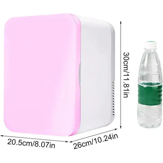 Mini Réfrigérateur Portable 4L – Frigo Compact pour Boissons, Cosmétiques et Snacks – Silencieux, Écoénergétique, Idéal Bureau, Voiture ou Chambre
