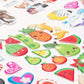 Planchettes d’Autocollants 3D Mignons – Stickers Enfants Thèmes Animaux, Fruits, Véhicules et Cœurs