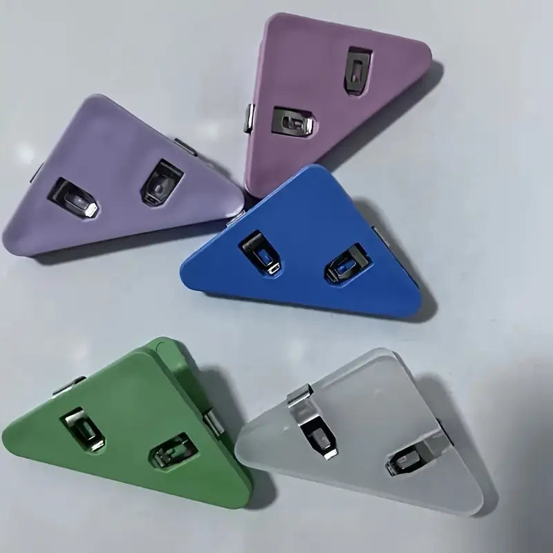 Clips Triangulaires Colorés pour Câbles et Documents – Lot de Pinces Multifonctions Antidérapantes