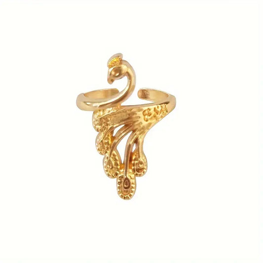 Bague Ajustable Style Vintage en Métal Argenté – Accessoire Élégant pour Passionnés de Tricot et Crochet