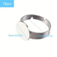 Bague Support Plateaux Ronds Ajustables – Base Métal pour Moulage Résine et Création de Bijoux Personnalisés