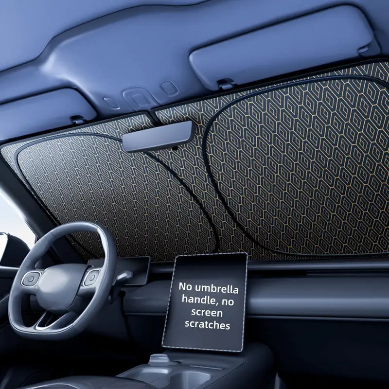 Pare-soleil voiture holographique anti-chaleur – Protection pare-brise été, design irisé