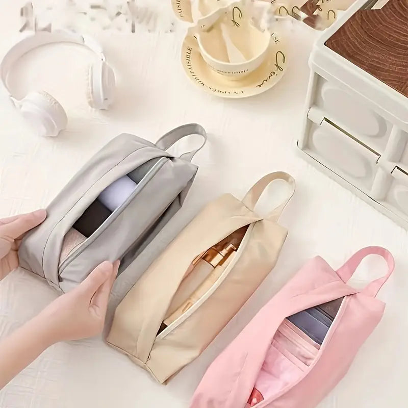 Trousse de Rangement Imperméable – Pochette de Voyage Minimaliste pour Cosmétiques et Accessoires