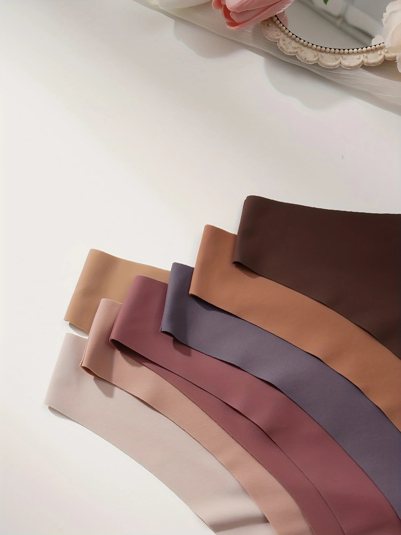 Lot de Strings Invisibles Femme Sans Couture – Multicolores Tons Nude, Culottes Seconde Peau Ultra Confortables