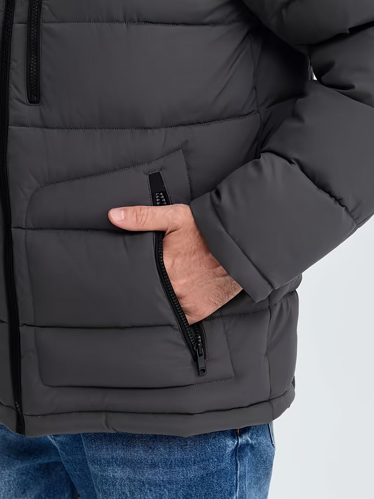 Veste à capuche grande taille pour homme