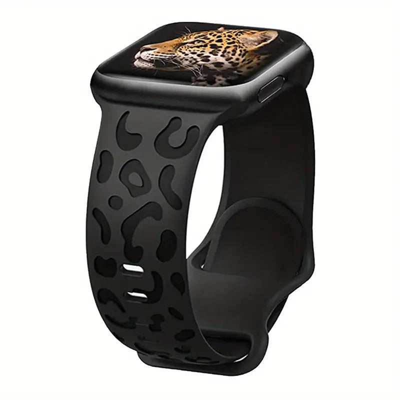Bracelet Sport Léopard pour Apple Watch – Design Unique & Confort Silicone