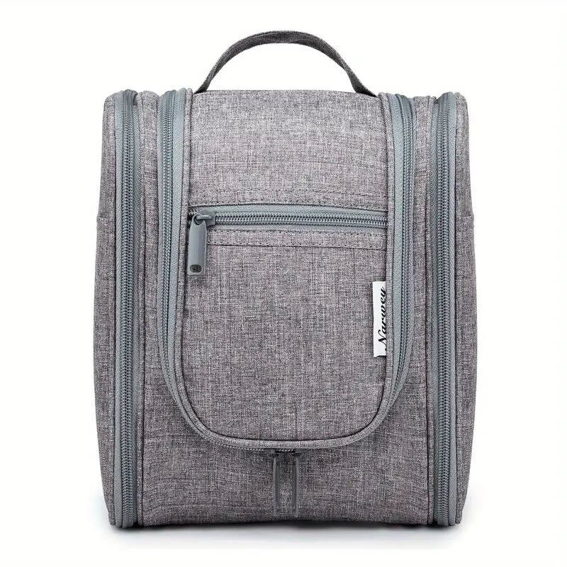 Trousse de toilette noire grande capacité  Pochette voyage pratique et élégante
