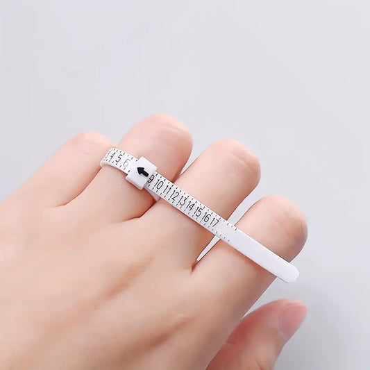 Baguier Plastique Réglable – Outil de Mesure de Doigt pour Choisir la Taille de Bague Parfaite