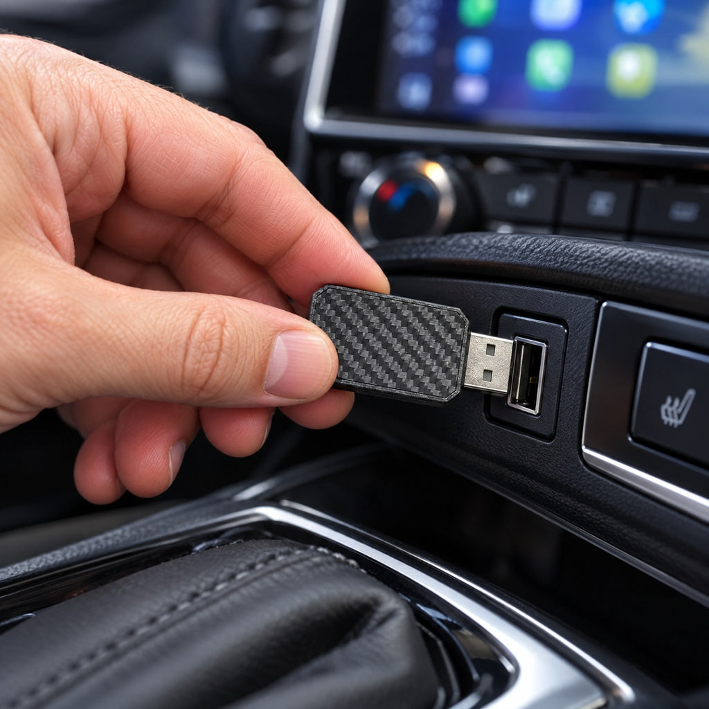 Adaptateur Sans Fil Voiture USB – Boîtier Plug and Play pour Smartphone