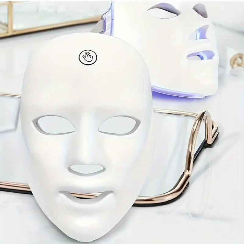 Masque LED Photothérapie 7 Couleurs – Soin Visage Anti-Âge, Acné et Éclat de la Peau à Domicile