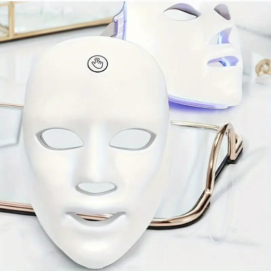 Masque LED Photothérapie 7 Couleurs – Soin Visage Anti-Âge, Acné et Éclat de la Peau à Domicile