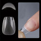 Kit Faux Ongles Carrés Transparente – Capsules Ongles Courts en Acrylique, 240 Pièces avec Boîte de Rangement