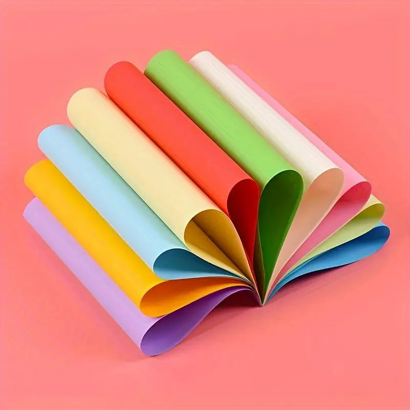 Papier Origami Coloré 50 Feuilles – Papier Pliage Multicolore pour Origami, Scrapbooking et Loisirs Créatifs