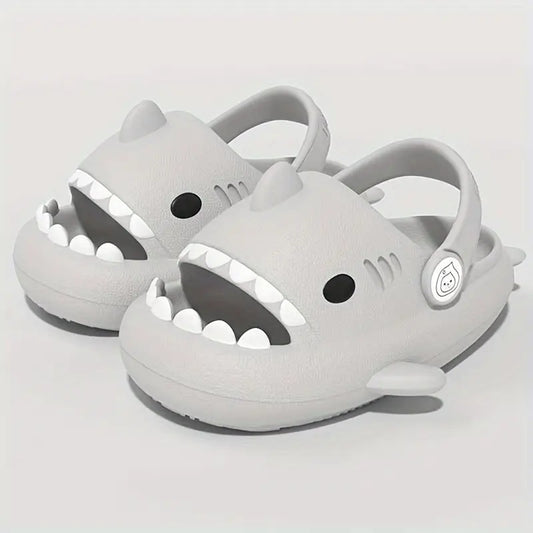 Sabots garçon requin bleu – Mules d’été antidérapantes et confortables pour enfant