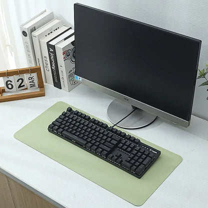 Tapis de bureau antidérapant grand format, coloris Verte herbe