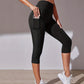 Pantalon Capri de Sport de Levage de Hanche de Contrôle de Ventre