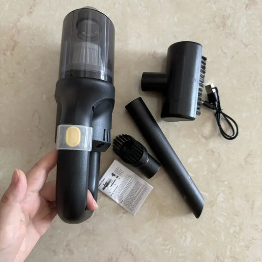 Aspirateur portatif sans fil pour voiture – Entretien intérieur avec embouts multifonctions