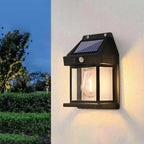 Applique Solaire Extérieure à Détecteur de Mouvement, Lanterne LED Sans Fil