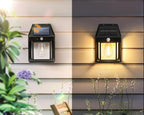 Applique Solaire Extérieure à Détecteur de Mouvement, Lanterne LED Sans Fil