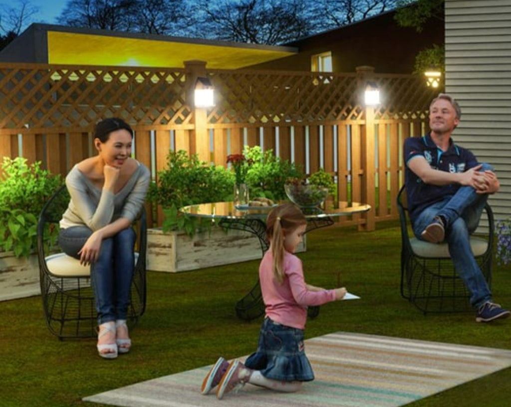 Applique Solaire Extérieure à Détecteur de Mouvement, Lanterne LED Sans Fil