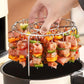 Support à brochettes en acier inoxydable – Accessoire pratique pour barbecue, grillades et cuisine d’extérieur