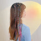 Fils Colorés pour Tresses et Coiffures Enfant – Accessoires Cheveux Fantaisie Multicolores