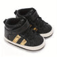 Chaussures bébé garçon montantes, coloris Noir or