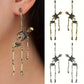 Boucles d’oreilles squelette articulé – Accessoire Halloween gothique tendance
