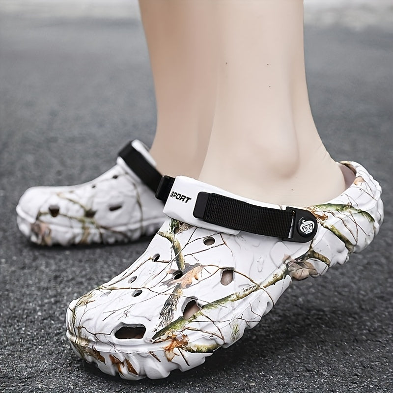 Sabots confortables et tendance pour hommes, coloris Blanc