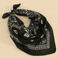 Bandana homme bleu marine à motifs paisley – Écharpe légère et tendance pour style urbain