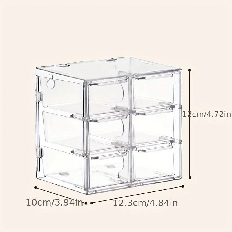 Boîte de Rangement Transparent à Tiroirs – Organiseur Multi-Cases pour Perles, Bijoux et Loisirs Créatifs
