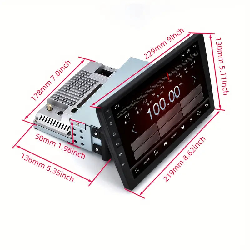 Autoradio Android Voiture 2 DIN avec Écran Tactile HD, GPS, Bluetooth et Navigation Multimédia