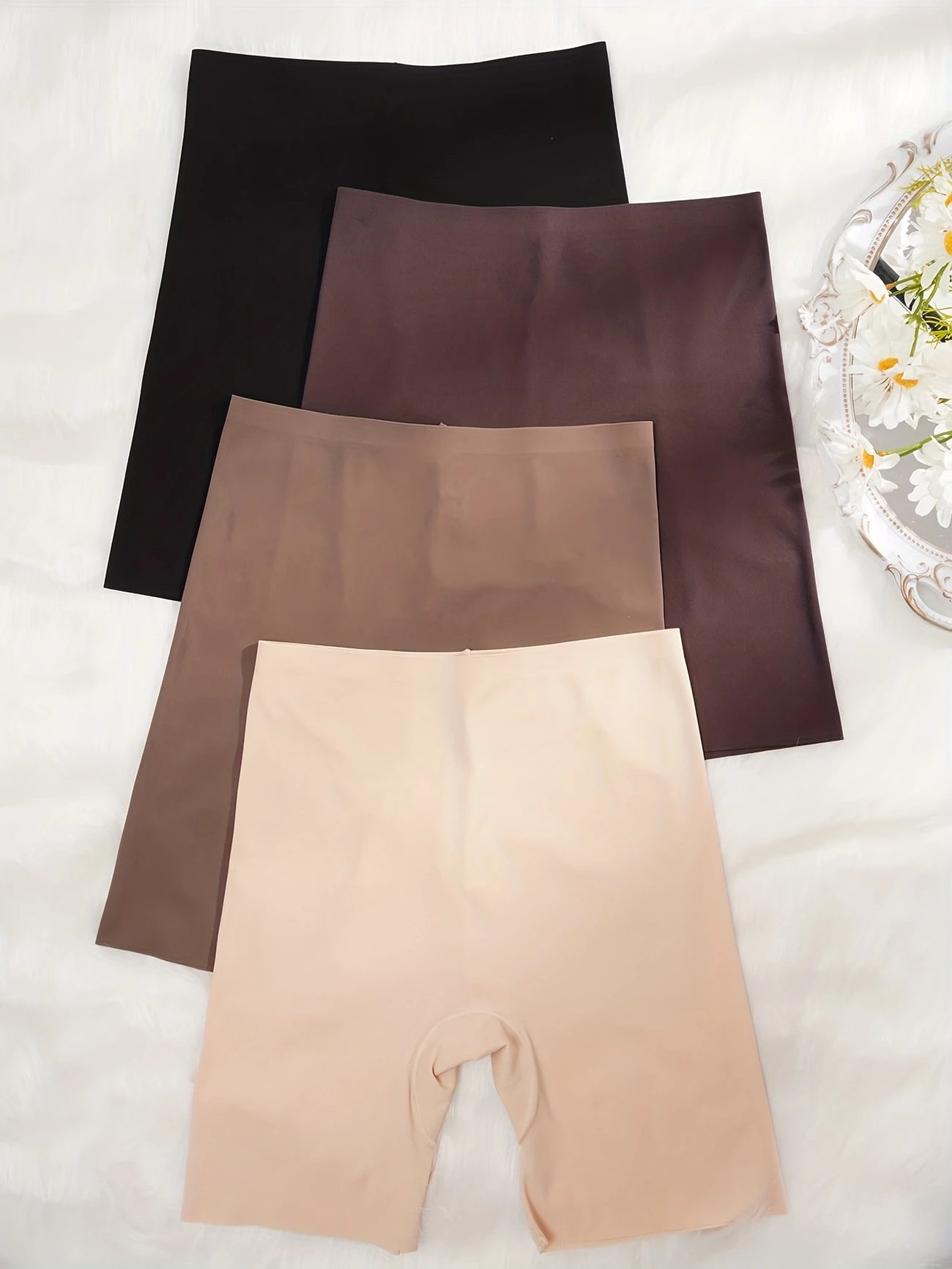 Lot de Shorties Gainants Femme Taille Haute – Lingerie Sculptante Invisible, Effet Ventre Plat et Cuisses Lissées, Confort Quotidien Multi-Couleurs