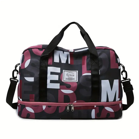 Sac de sport design multicolore – Grand sac tendance pour salle et voyage