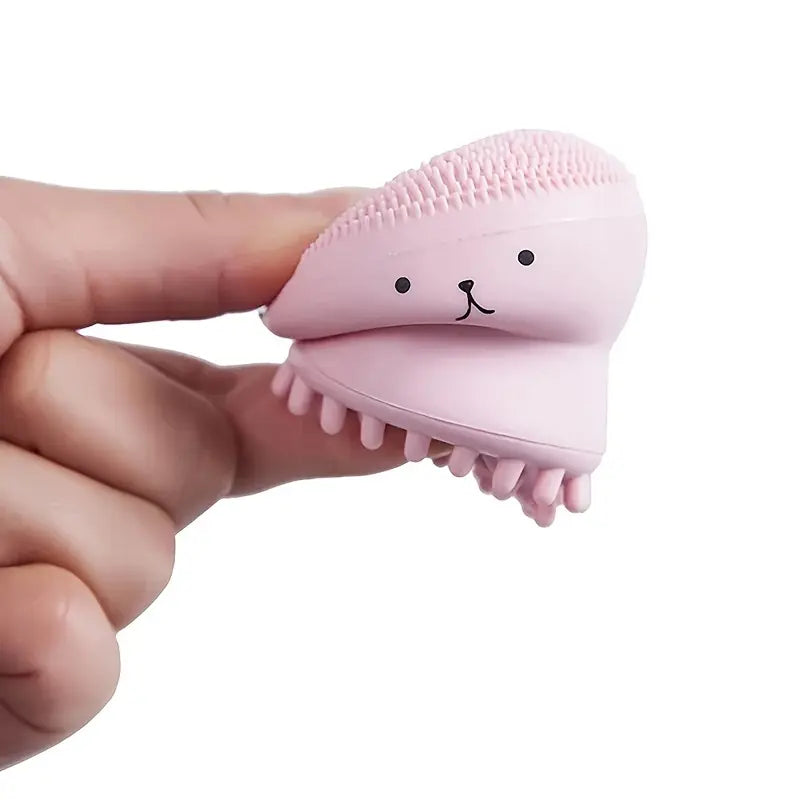 Brosse Nettoyante Visage en Silicone – Design Mignon Ourson, Exfoliante & Douce pour Tous Types de Peau