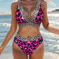 Bikini Femme Taille Haute Léopard – Maillot de Bain Deux Pièces Élégant et Tendance